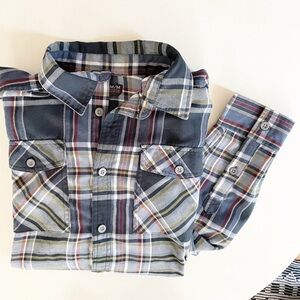 Mountain Hardwear Men’s Plaid Flannel Button Down Shirt Medium Relaxed fit